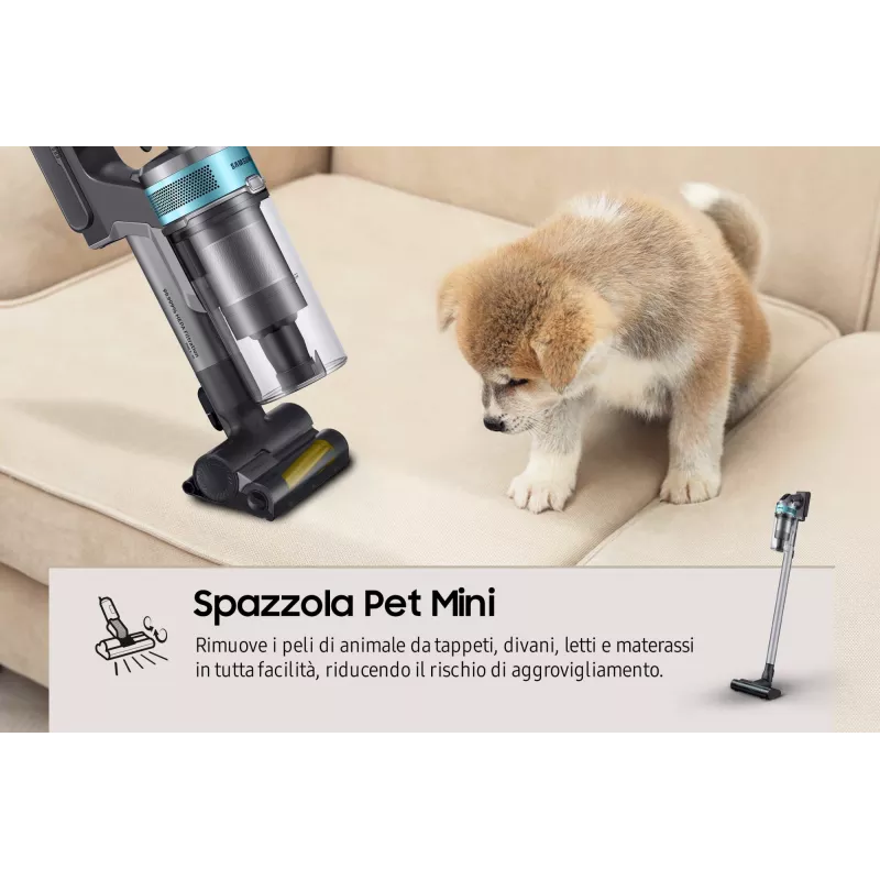 Samsung VS20B75AGR1 2-in-1 stick vacuum bateria Dry Bagless 550 W Czarny, Mint colour