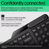 Klawiatura bezprzewodowa HP 475 Dual-Mode — pełnowymiarowa QWERTY, RF + Bluetooth 5.3, klawiatura numeryczna, czarna, 376×153×19 mm