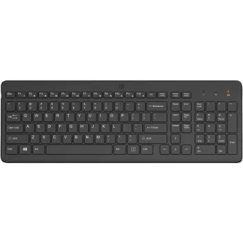 Bezprzewodowa klawiatura HP 225 pełnowymiarowa mechaniczna QWERTY czarna