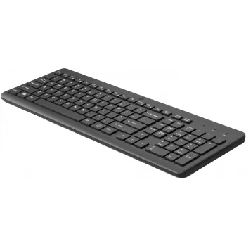 Bezprzewodowa klawiatura HP 225 pełnowymiarowa mechaniczna QWERTY czarna