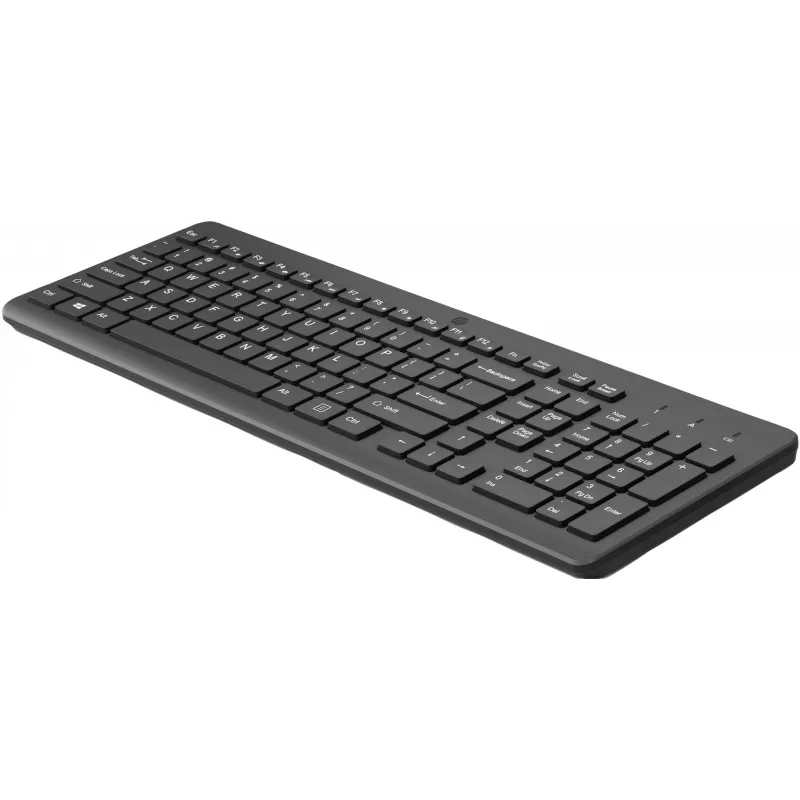 Bezprzewodowa klawiatura HP 225 pełnowymiarowa mechaniczna QWERTY czarna