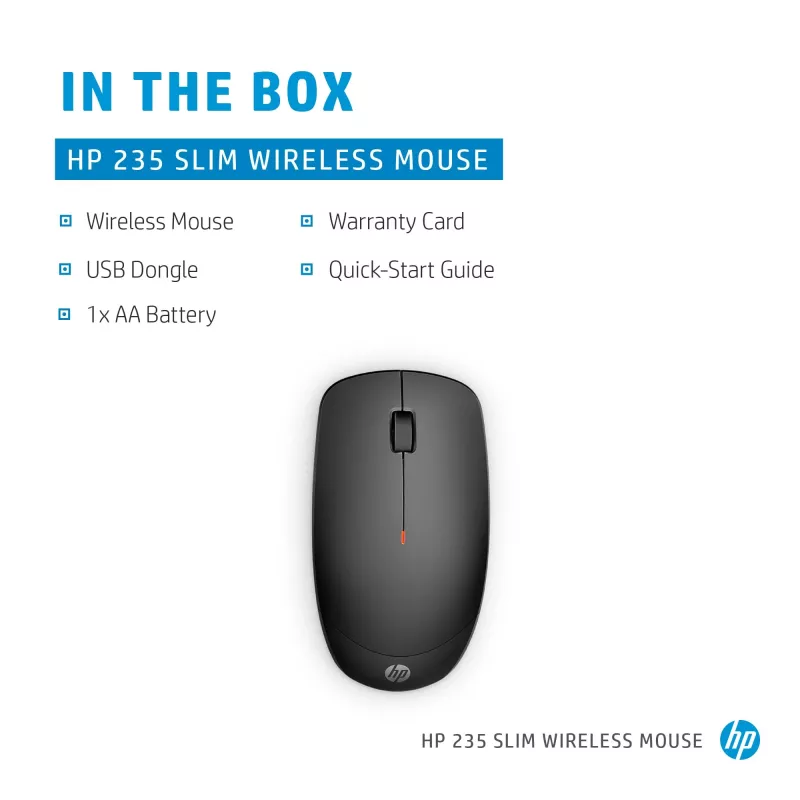 Mysz HP 235 cienki Wireless RF Wireless