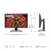 Monitor BenQ EX2710U 27 cali 4K UHD IPS LED 3840×2160 144 Hz HDR10 FreeSync Premium, 1 ms, hub USB-C, 2x głośniki