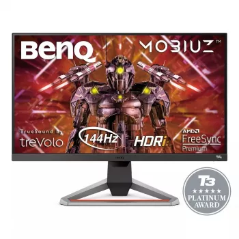 BenQ Mobiuz EX2710U monitor gamingowy 27 cali 4K UHD 3840x2160 IPS 144 Hz, 1 ms, DisplayHDR 600 cd/m², 2x HDMI, DisplayPort, hub USB, głośniki z subwooferem, regulacja wysokości