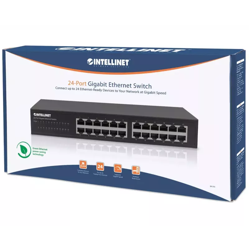 Przełącznik Gigabit Ethernet Intellinet 24-portowy 561273