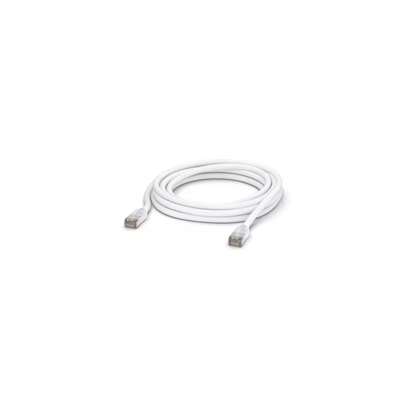 Kabel krosowy sieciowy UBIQUITI UACC-CABLE-PATCH-OUTDOOR-5M-W, RJ-45 Cat5e, miedź linkowa, 5 m, biały, S/UTP
