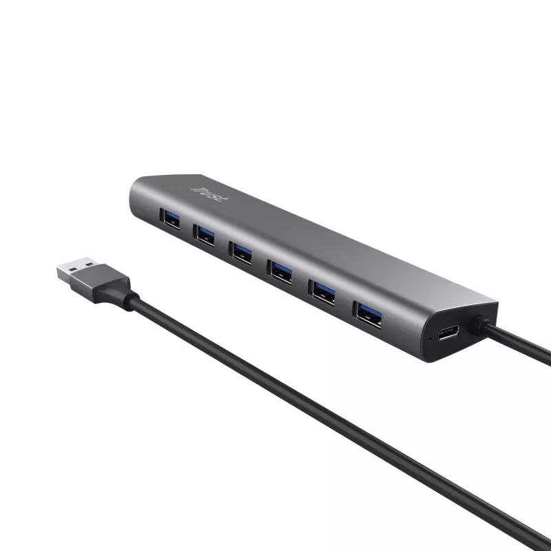 Trust Halyx USB 3.2 Gen 1 (3.1 Gen 1) Type-A 5000 Mbit/s Srebrny