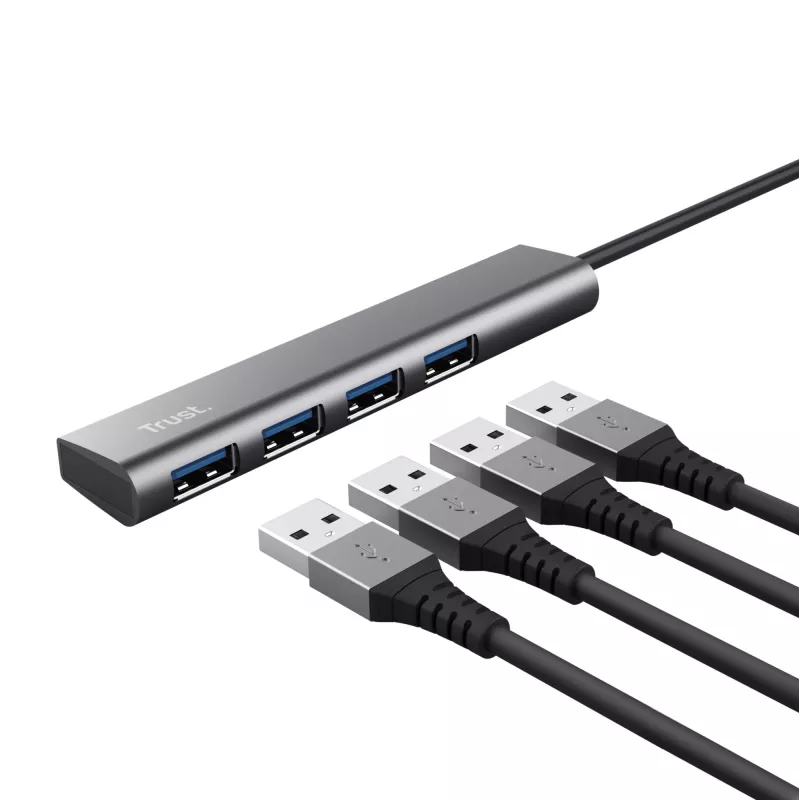 Trust Halyx USB 3.2 Gen 1 Type-A 5 Mbit/s Czarny, Szary