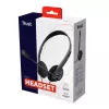 Trust 21665 headphones/headset Wired In-ear Calls/Music Czarny