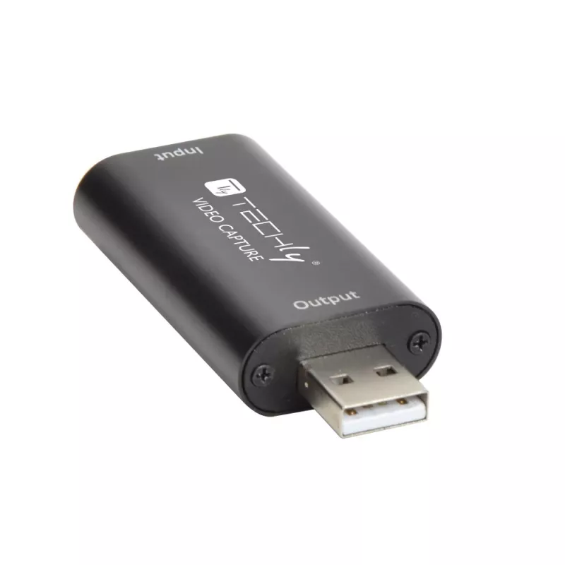 Konwerter sygnału wideo TECHLY I-USB-VIDEO-1080TY — HDMI na USB Typ-A, 1920×1080@60Hz, 12-bitowy, zasilanie przez USB