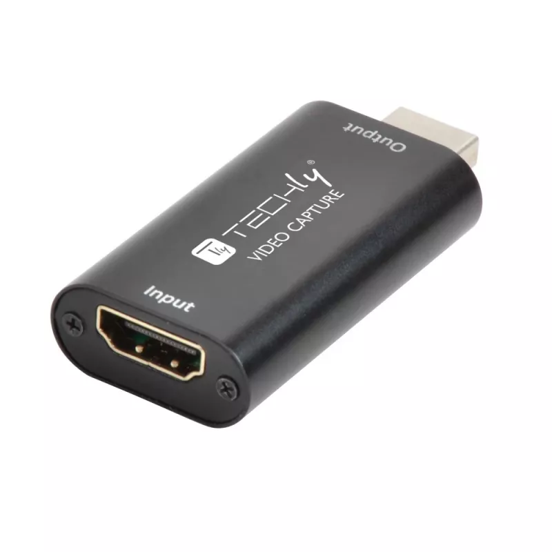 Konwerter sygnału wideo TECHLY I-USB-VIDEO-1080TY — HDMI na USB Typ-A, 1920×1080@60Hz, 12-bitowy, zasilanie przez USB