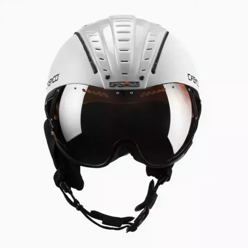 Kask narciarski Casco SP-2 Carbonic Visor biały rozmiar S (52-54 cm)