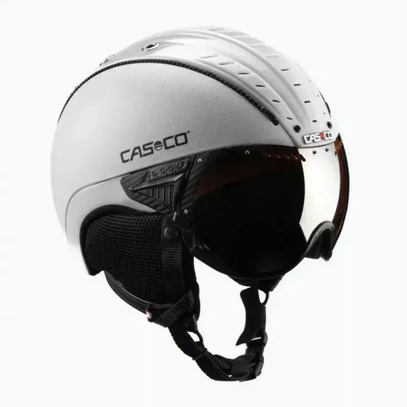 Kask narciarski Casco SP-2 Carbonic Visor biały rozmiar S (52-54 cm)