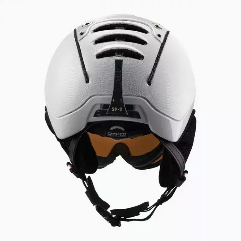 Kask narciarski Casco SP-2 Carbonic Visor biały rozmiar S (52-54 cm)