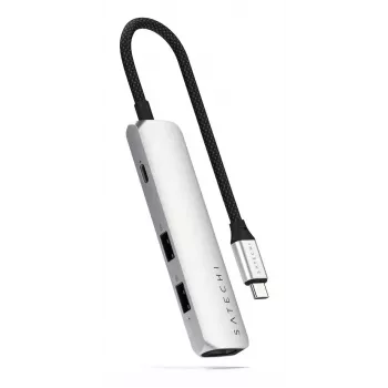 Satechi ST-P4SS koncentrator USB Type-C 10000 Mbit/s HDMI USB 3.2