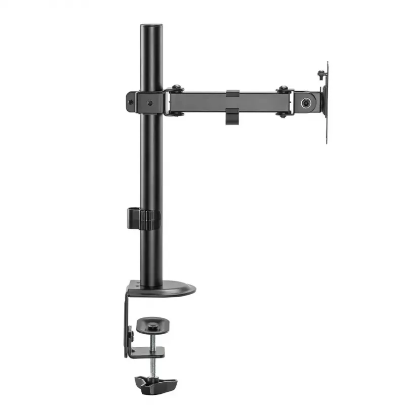 Biurkowy uchwyt do monitora LCD MACLEAN MC-572N z regulacją wysokości, pochylenia, VESA 75x75–100x100, obsługuje 17–32 cale, maks. obciążenie 30 kg, czarny