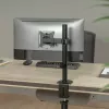 Biurkowy uchwyt do monitora LCD MACLEAN MC-572N z regulacją wysokości, pochylenia, VESA 75x75–100x100, obsługuje 17–32 cale, maks. obciążenie 30 kg, czarny