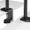 Biurkowy uchwyt do monitora LCD MACLEAN MC-572N z regulacją wysokości, pochylenia, VESA 75x75–100x100, obsługuje 17–32 cale, maks. obciążenie 30 kg, czarny