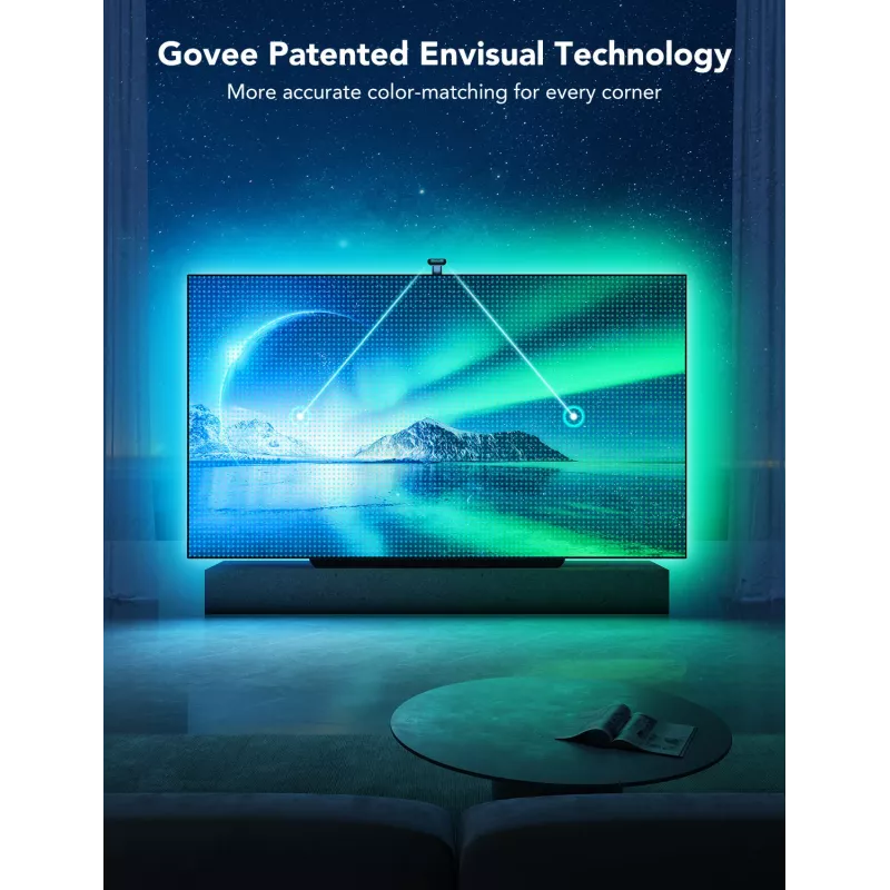 Taśma LED Govee Envisual TV Backlight T2 z dwiema kamerami do telewizorów 75–85 cali