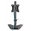 Uchwyt biurkowy do TV i monitora MANHATTAN 10–27 cali, uchylny/obrotowy/obracalny VESA 75×75–100×100, maks. 7 kg, czarny