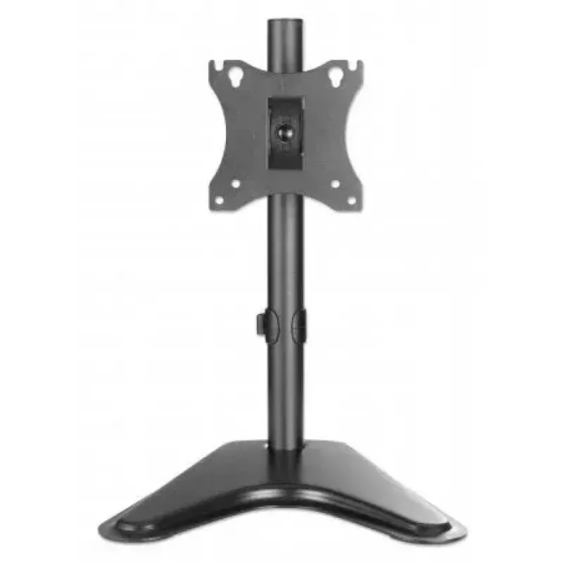 Uchwyt biurkowy do TV i monitora MANHATTAN 10–27 cali, uchylny/obrotowy/obracalny VESA 75×75–100×100, maks. 7 kg, czarny