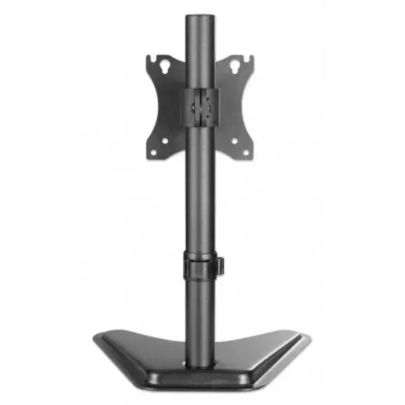 Uchwyt biurkowy do TV i monitora MANHATTAN 10–27 cali, uchylny/obrotowy/obracalny VESA 75×75–100×100, maks. 7 kg, czarny