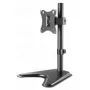 Uchwyt biurkowy do TV i monitora MANHATTAN 10–27 cali, uchylny/obrotowy/obracalny VESA 75×75–100×100, maks. 7 kg, czarny