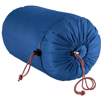 Śpiwór mumia DEUTER Starlight na wzrost 130–170 cm, wypełnienie z włókna pustego, letni, 910 g, z kapturem, nightblue/redwood