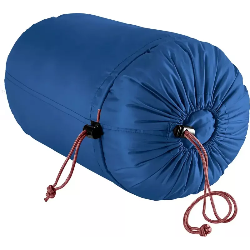 Śpiwór mumia DEUTER Starlight na wzrost 130–170 cm, wypełnienie z włókna pustego, letni, 910 g, z kapturem, nightblue/redwood
