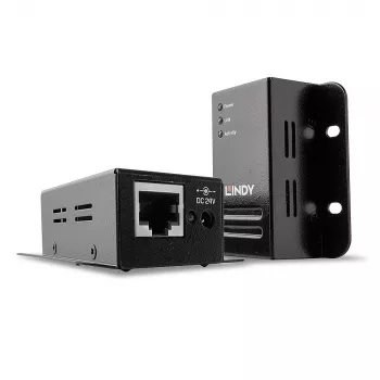 Lindy 50m USB 2.0 Cat.6 Extender, Nadajnik i odbiornik sieciowy, 50 m, 480 Mbit/s, Cat5, Cat5e, Cat6, NS1021, Czarny