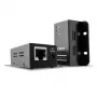 Lindy 50m USB 2.0 Cat.6 Extender, Nadajnik i odbiornik sieciowy, 50 m, 480 Mbit/s, Cat5, Cat5e, Cat6, NS1021, Czarny