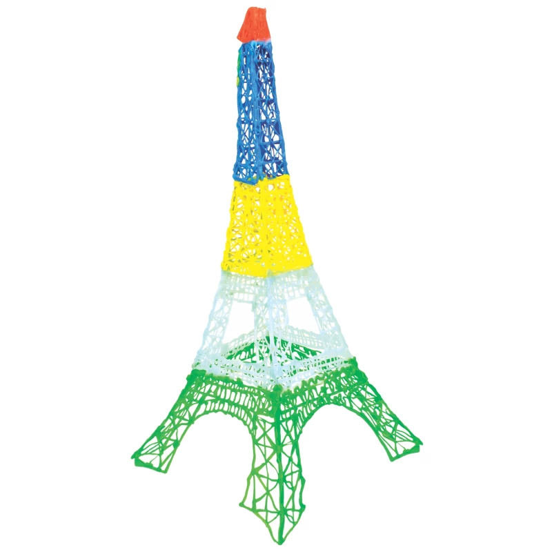 Zestaw uzupełniający filamentów 3DOODLER Start Eco Plastic Fire and Ice — 250 szt., 2,5 mm, kompostowalny, Pomarańczowy/Turkusowy/Biały/Żółty