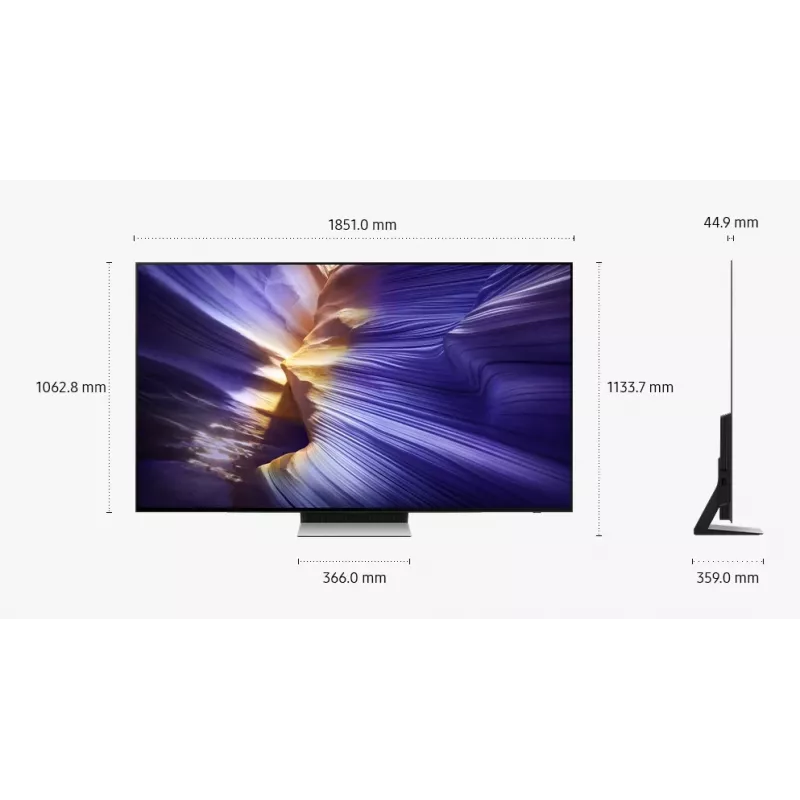 Telewizor OLED Samsung S90F QE83S90FAE 83 cale 4K UHD (3840×2160), Tizen, 120 Hz, HDMI x4, Wi‑Fi, Bluetooth 5.3