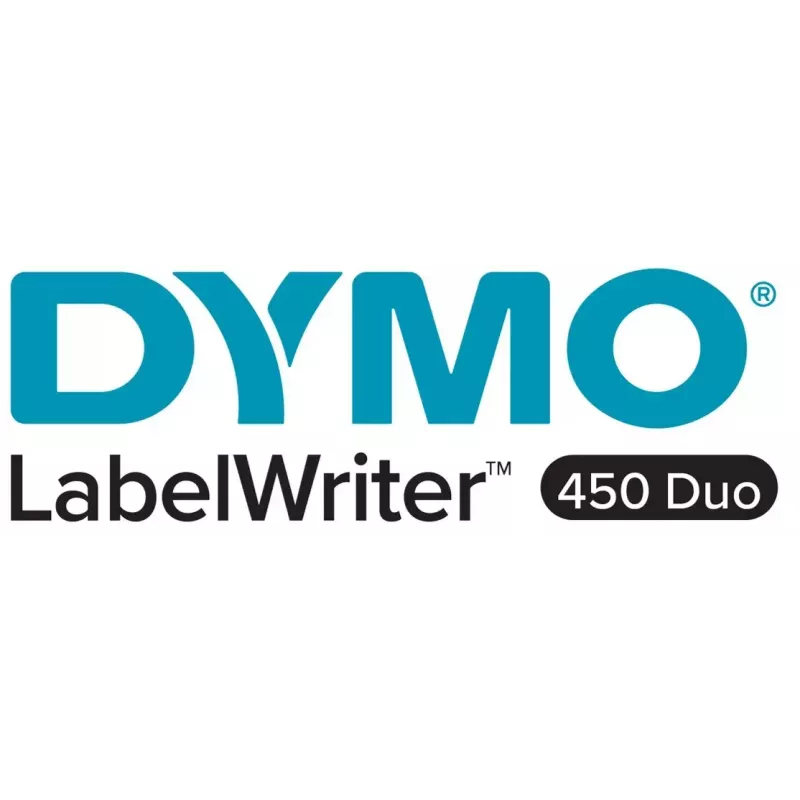 Drukarka etykiet DYMO LabelWriter 450 Duo | Bezpośrednia termiczna drukarka etykiet | Szybkie drukowanie etykiet, kodów kreskowych i więcej | Drukuje zarówno etykiety LW, jak i plastikowe etykiety D1