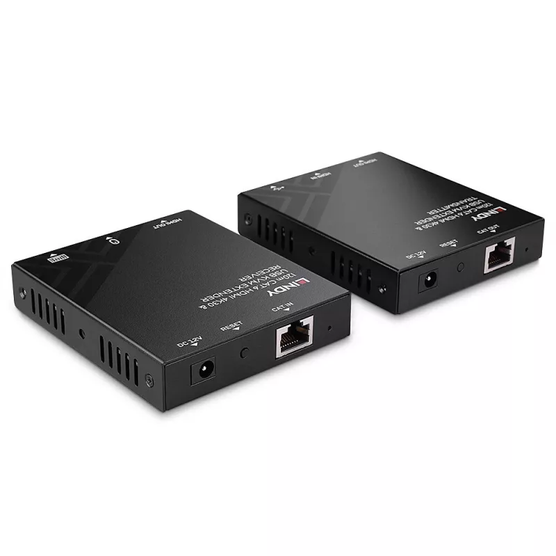 Przedłużacz KVM Lindy 120 m Cat.6 HDMI i USB nadajnik i odbiornik
