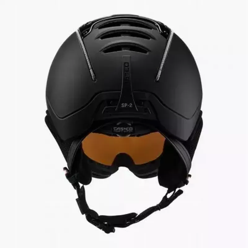 Kask narciarski Casco SP-2 Carbonic Visor, rozmiar M (55–57 cm), czarny