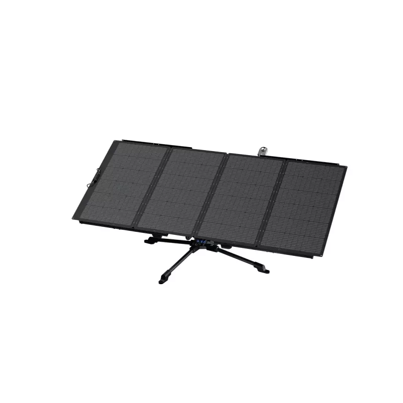 Solarny tracker EcoFlow 50036001 — wolnostojący, zasilany bateriami, 2500×150×150 mm, czarny/szary