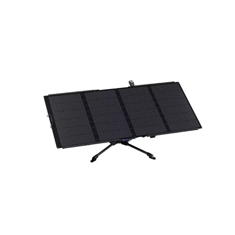 Solarny tracker EcoFlow 50036001 — wolnostojący, zasilany bateriami, 2500×150×150 mm, czarny/szary