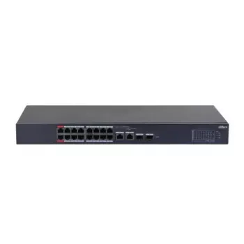 Przełącznik sieciowy Dahua Technology DH-CS4218-16ET-190 Zarządzany L2 Gigabit Ethernet (10/100/1000) Power over Ethernet (PoE) Czarny