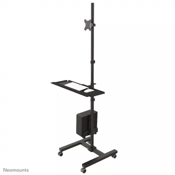 Neomounts FPMA-MOBILE1700 mobilne stanowisko pracy, 10-32 cale (25,4-81,3 cm), maks. 8 kg, VESA 75x75-100x100, wysokość 94-175 cm, stal, czarne