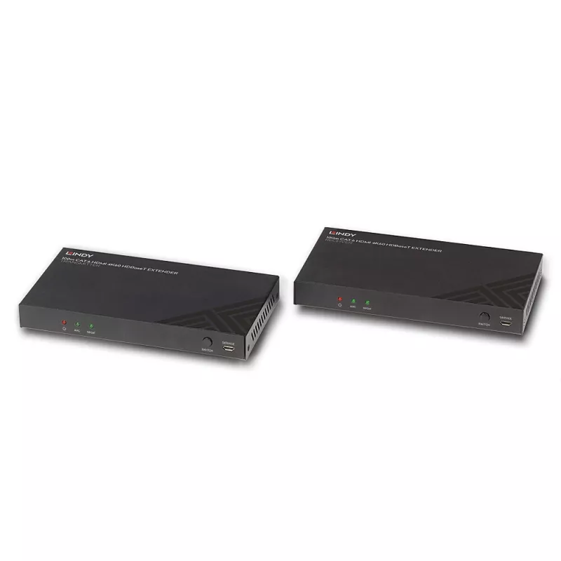 Przedłużacz HDMI nadajnik i odbiornik Lindy 100m Kat.6 4K60 Audio IR RS-232
