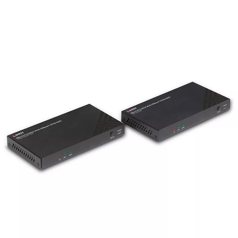 Przedłużacz HDMI nadajnik i odbiornik Lindy 100m Kat.6 4K60 Audio IR RS-232