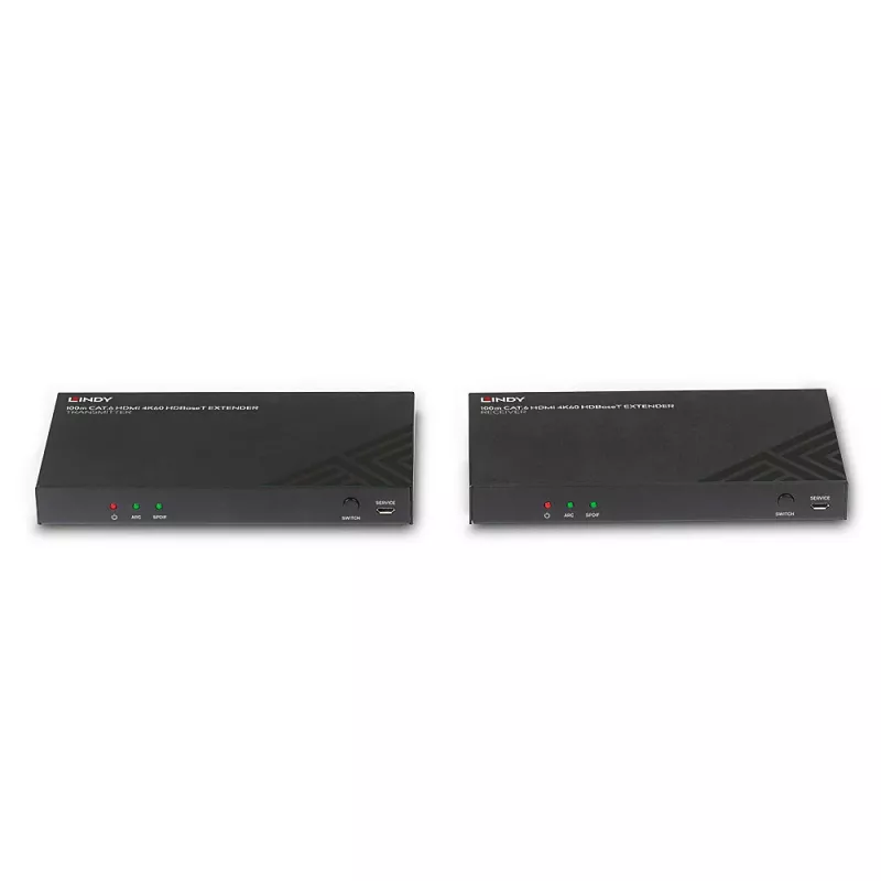 Przedłużacz HDMI nadajnik i odbiornik Lindy 100m Kat.6 4K60 Audio IR RS-232