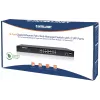 Przełącznik zarządzany sieciowo Intellinet 16-portowy Gigabit Ethernet PoE+ z 2 portami SFP, zgodny z IEEE 802.3at/af Power over Ethernet (PoE+/PoE), 374 W, Endspan, montaż w szafie 19 cali