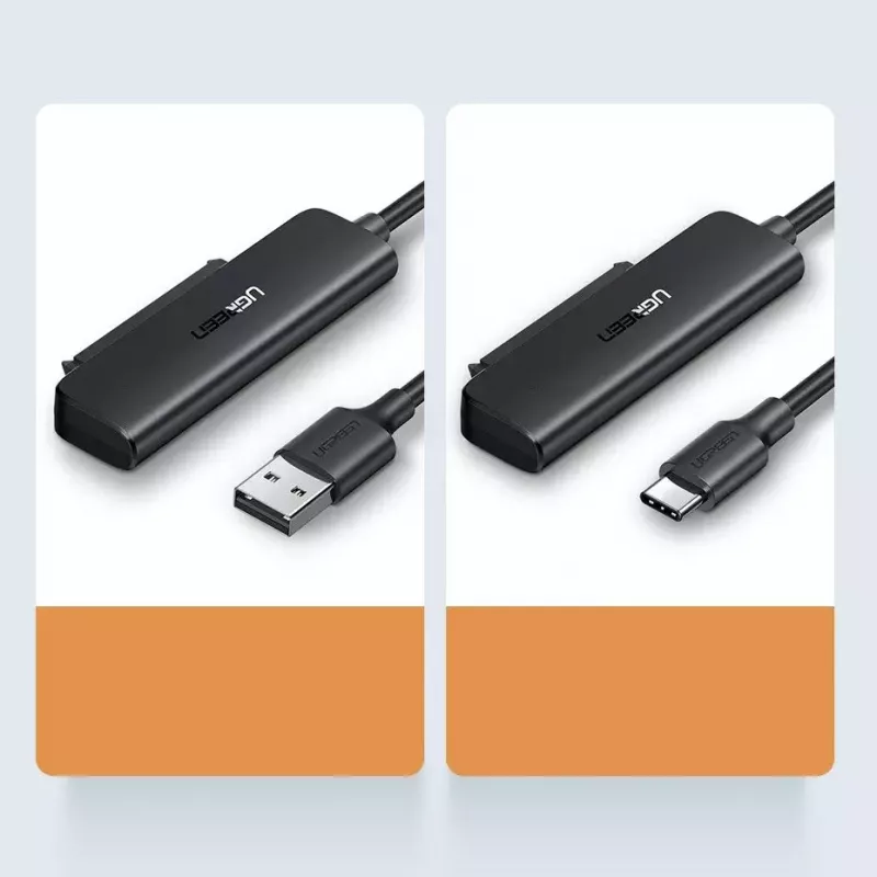 Zewnętrzna obudowa 2,5 cala SATA III USB 3.0 UGREEN 70609 do dysków SSD/HDD SATA 2,5 inch, USB-A na SATA, 5 Gbit/s, czarna