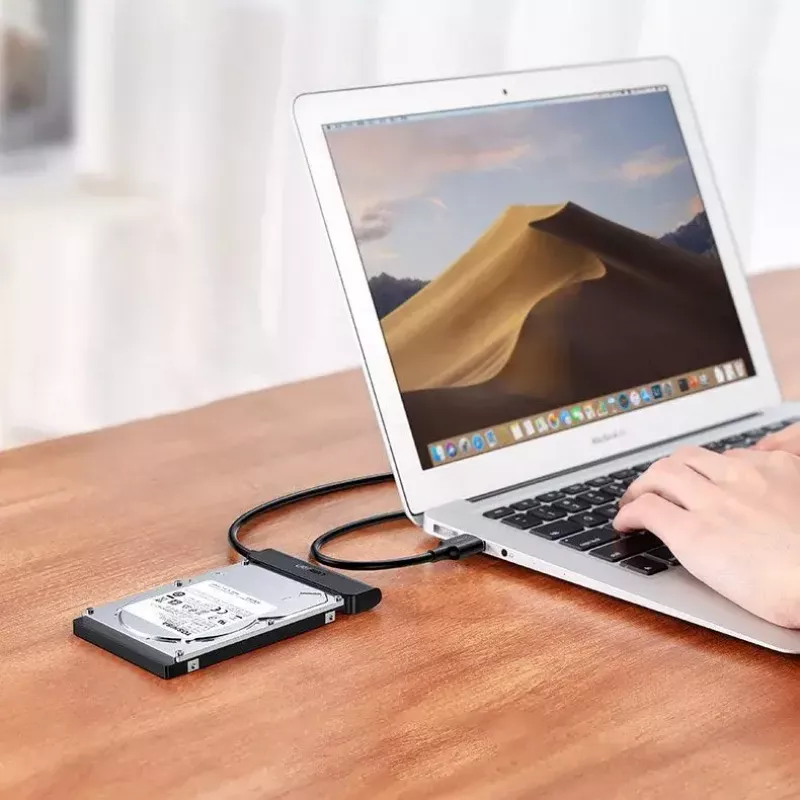 Zewnętrzna obudowa 2,5 cala SATA III USB 3.0 UGREEN 70609 do dysków SSD/HDD SATA 2,5 inch, USB-A na SATA, 5 Gbit/s, czarna