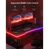 Taśma LED Govee H61C3 RGBIC do biurka gaming — adresowalne oświetlenie RGBIC, elastyczna taśma