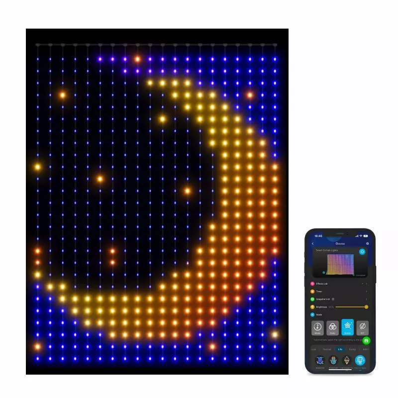 Uniwersalna listwa świetlna Govee H70B1 LED 2000 mm wewnętrzna/zewnętrzna Wielokolorowa 520 żarówek