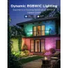 Reflektory zewnętrzne Govee H7093 RGBICWW 750 lm Wi‑Fi 2.4 GHz, RGB i ciepła biel