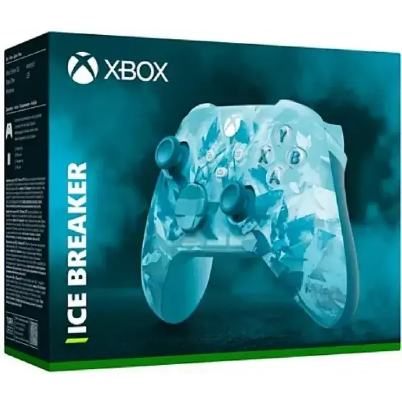 Bezprzewodowy kontroler Microsoft Xbox Ice Breaker Special Edition w kolorze turkusowym